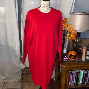 Red Calvin Klein dress